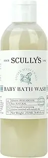 Scullys 100% Natural Baby Bath Wash - Gentle Natural Body Wash, Enriched with Chamomile and Avocado Oils - 250ml
