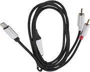 Totority Microphone Wire Audio Cable Adapter 1m Usb-c to Rca Sound Transferring Cable