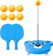 Table Tennis Trainer | Suction Cups Table Tennis Training Machine Table Tennis Training Devices | Soft Shaft Sucker Pong Ball Trainer Indoor Table Tennis Trainer for Kids Students