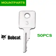 50PCS Bobcat Skid Steer Ignition Keys Plant Excavator Digger Keys D250 Key