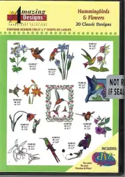 Amazing Designs - Hummingbirds & Flowers (CD-ROM) New