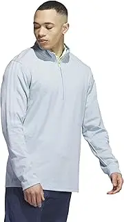 [adidas] Men's 3-Stripes Quarter Zip Golf Pullover