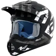 Afx FX-17 Attack Helmet (Small, Matte Black/Silver)