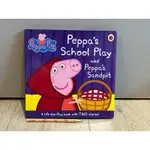 二手PEPPA PIG/佩佩豬 童書繪本-PEPPA’S SCHOOL PLAY & PEPPA’S SANDPIT