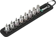 Wera 1/4-Inch Drive Bit Socket with Holding Function 8-Pieces Set