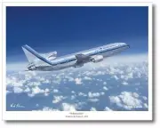 Lockheed L-1011 - "WHISPERLINER" by Mark Karvon - Aviation Art Print -