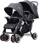 Tandem Stroller Twin Pram New Born to Toddler