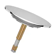Bath Plug with Universal Fit - Rustproof Bathtub Plug with Double Seal - Bath Plug for Any Standard Bathtub in Chrome SilverCopper