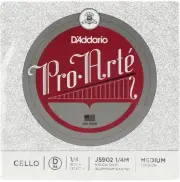 D'Addario J5902 Pro-Arte Cello D String - 1/4 Size, Medium Tension
