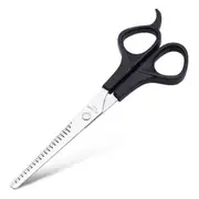 Professional Hairdressing Scissors Stainless Steel Plastic Handle Barber Beauty Salon Haircut Open Tooth Shears Hair Styling