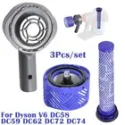 Motor Rear Cover Rear HEPA Filter Pre Filter Replacement for Dyson V6 DC58 Kit