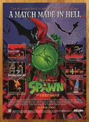 1996 Spawn The Video Game SNES Vintage Print Ad/Poster Todd McFarlane Promo Art