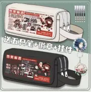 Game Genshin Impact Hu Tao Pen Bag Student Stationery Canvas Pencil Case Gifts