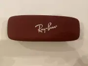 Ray Ban Hard Case, Maroon /Carry Case For Ray-Ban Glasses /small