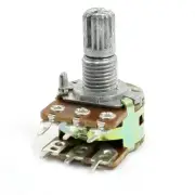 WH138 B10K 10Kohm 6mm Knurled Shaft Double Linear Rotary Potentiometer