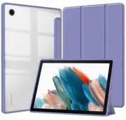 MCC For Samsung Galaxy Tab A8 10.5" 2021 Smart Case Cover Clear Back X200 X205 [Grey Purple]