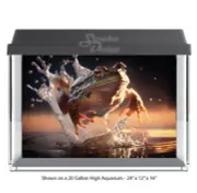 Toad Frog Jumping Splash Polyester Fish Tank Glass Backdrop Aquarium Background
