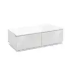 Modern Coffee Table 4 Drawers High Gloss Living Room Furniture White