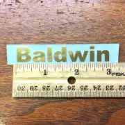 Bright Gold Baldwin Piano Cabinet Fallboard Decal Letters 3"x1/2"
