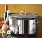 ALL-CLAD New 7 Quart Family Size Slow Cooker Stainless Steel Williams Sonoma!