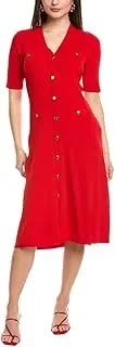 [Anne Klein] Women's Button Front Midi Dress