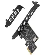 PCI-E To USB3.2 GEN1 Expansion Card 5Gbps Front Type-E A-Key Adapter for Mac
