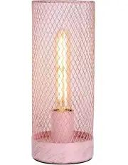 [Lexi Lighting] Clara Touch Table Lamp Pink LED Globe Included
