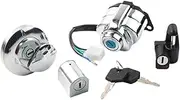 Ignition Switch Fuel Gas Tank Cap Lock Key Compatible for Honda CMX250 Rebel Magna 250/DDY250/CA250 Steed VLX 400 VT600 VT750 Shadow 750