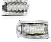 VIPMOTOZ Full LED Side Door Panel Courtesy Warning Light Lamp Assembly Replacement For Toyota 4Runner Avalon Camry Prius Sienna Tundra Lexus ES GS GX IS RC LX - 6000K Diamond White, 2-Pieces