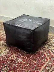 Handmade Aamazing Pouffe Leather Genuine Moroccan Footstool New 20''