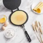 Egg Roll Maker Pan, Waffle Cone Maker Pan Aluminum Alloy Gas Non-Stick Cake