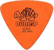 Dunlop 431P.60 Tortex® Triangle Guitar Pick, .60MM, 6 Pack, Orange