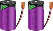 HOUYIBO 2PCS TL-5930 Cell 3.6V 19000mAh High-Capacity Replacement Long-Lasting Non-Rechargeable Disposable Lithium Battery for Alarm System
