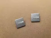 4pcs Replacement Canton Badge Emblem Logo Speaker Silver White Aftermarket