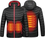 [KLZUOPT] Heated Vest Men Women Heated Jacket Man Woman USB Electric Heating Temperature Adjustment Slim Hoodie Thermal Jacket for Winter Outdoor