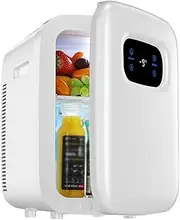 Mini Fridge For Bedroom Car Office Dormitory Small Refrigerator Cooler And Warmer Makeup Skin Care Fridge With 12v DC And 220v AC For Food Beverages Skin Care