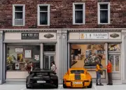 1/64 Scale Paper Pop Up Diorama Photo Prop display For Diecast Vehicles Handmade