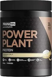 PranaON Power Plant Protein Banana Split Flavour Supplement 500 g