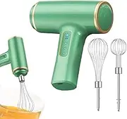 Hand Held Mixers Kitchen Electric, Kitchen Hand Mixer, Rechargeable Portable Frother High-Speed Stirrer Blender for Dough Mixing Milk Frothing Baking Coffee Protein Shakes Travel Drinks Latte