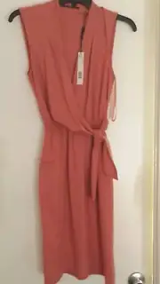 Elie Tahari Halley Dress Sz 0 Pink/Island Coral New