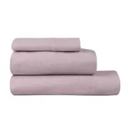 Logan & Mason Plain Dyed Flannelette Sheet Set
