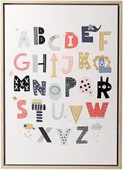 Splosh Baby Alphabet Framed Canvas, 40 x 60 cm