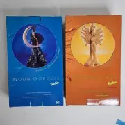 Lot of 2 Barbie Dolls Sun Moon Goddess Bob Mackie Fashion 1995 1996 14056 14105