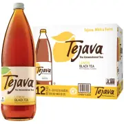 Tejava Lemon Flavored Unsweetened Black Tea, Non-Gmo Verified, Rainforest Allian