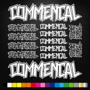 FITS Commencal Vinyl Decal Stickers Bike Frame Cycles Cycling Bicycle Mtb