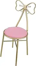 UTHCLO Make up Chair for Vanity Bow Backrest Small Chair for Living Room Stool Comfortable Se