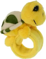 ORFOFE Cartoon Turtle Stuffed Animal Slap Bracelet Comfortable Plush Wristband for Birthday Parties Costume Celebrations Decor Adorable Turtle Design