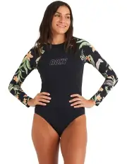 [Roxy] Island Escape Active Rash Vest in Anthracite
