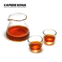 在飛比找ETMall東森購物網優惠-CAFEDE KONA耐熱玻璃杯錘紋壺