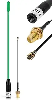 Meshtastic LoRa Antenna 915MHz 10dBi Gain - Omni SMA Male Connector 17cm Long Range Soft Whip Antenna (Green)